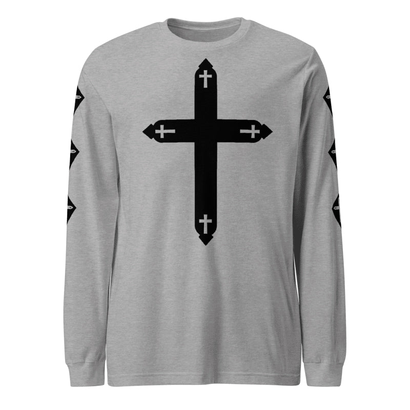 Eric Carr: God Gave Rock & Roll To You, Long Sleeve Tee (grey/black)