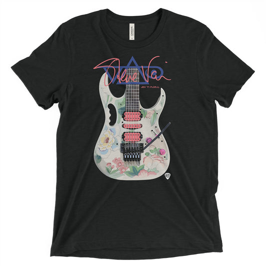 Steve Vai JEM77 White Floral Guitar Tee